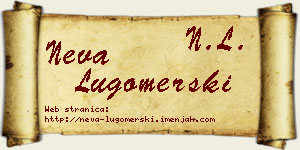 Neva Lugomerski vizit kartica